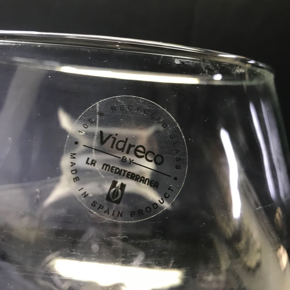T2588 Vidreco LA MEDITERRANEA 特大 ブランデーグラス ワイングラス スペイン製 ガラス製 ビンテージ 検索）ゆうたろうの画像2