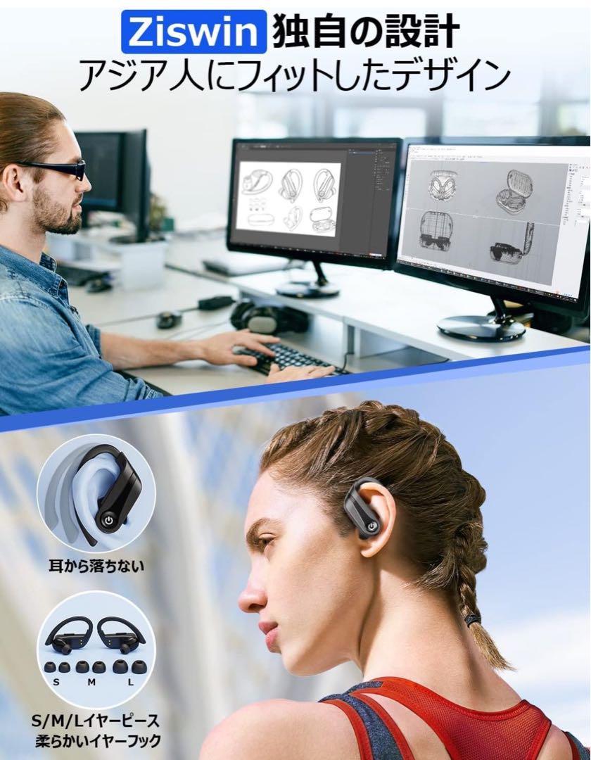 即納　耳掛け式イヤホン Bluetooth ワイヤレスイヤホン Hi-Fi音質_画像4