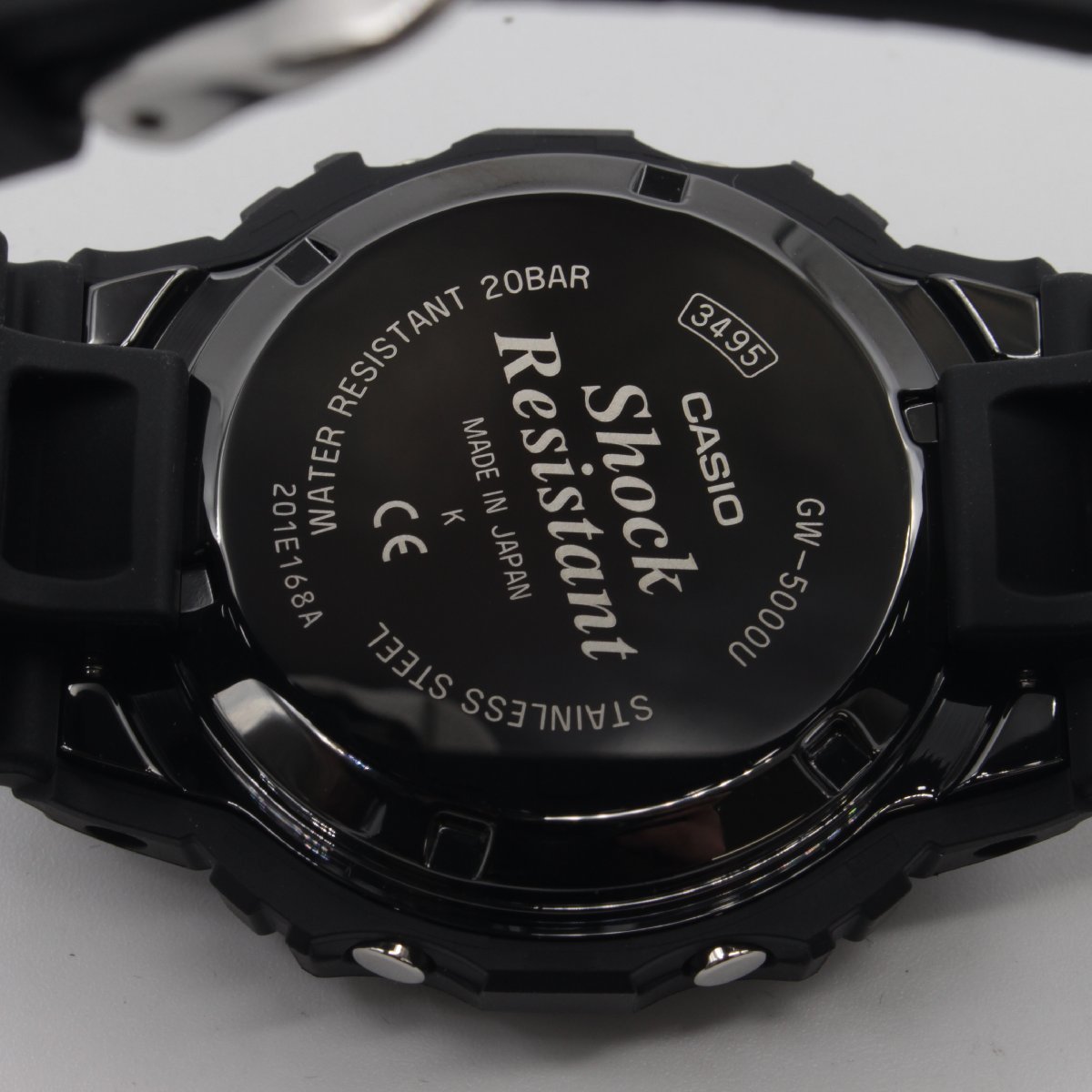 0707▲ CASIO 腕時計 G-SHOCK GW-5000U-1JF 20気圧防水 電波 ソーラー 耐衝撃性 ワールドタイム 暗所で見やすい メンズ ブラック【1124】_画像6