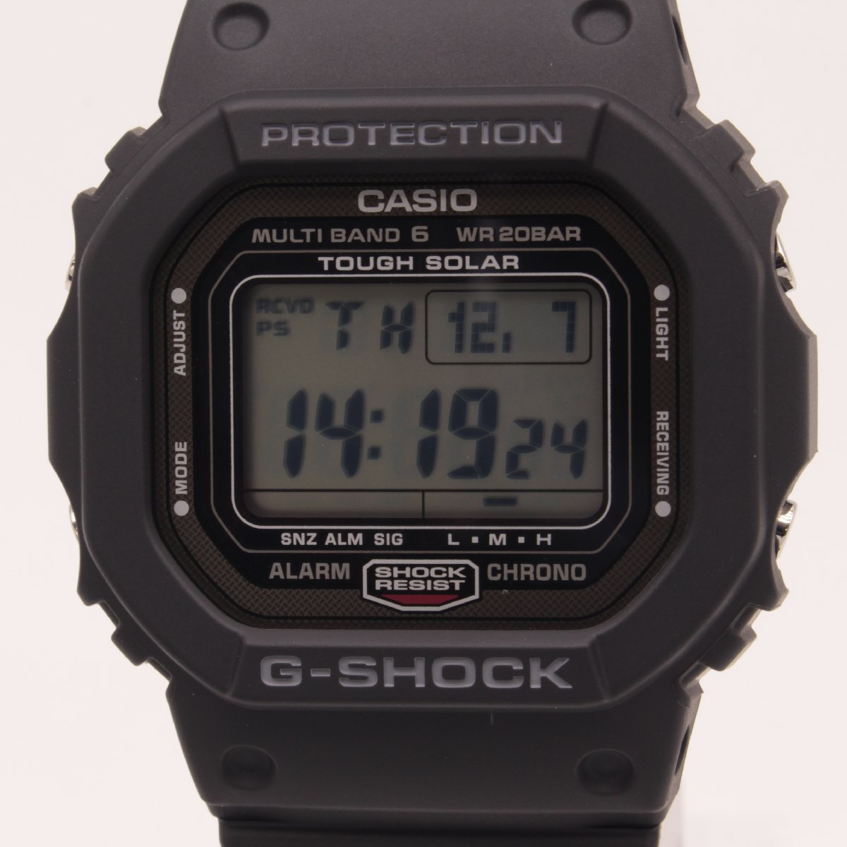 0707▲ CASIO 腕時計 G-SHOCK GW-5000U-1JF 20気圧防水 電波 ソーラー 耐衝撃性 ワールドタイム 暗所で見やすい メンズ ブラック【1124】_参考価格：44,000円