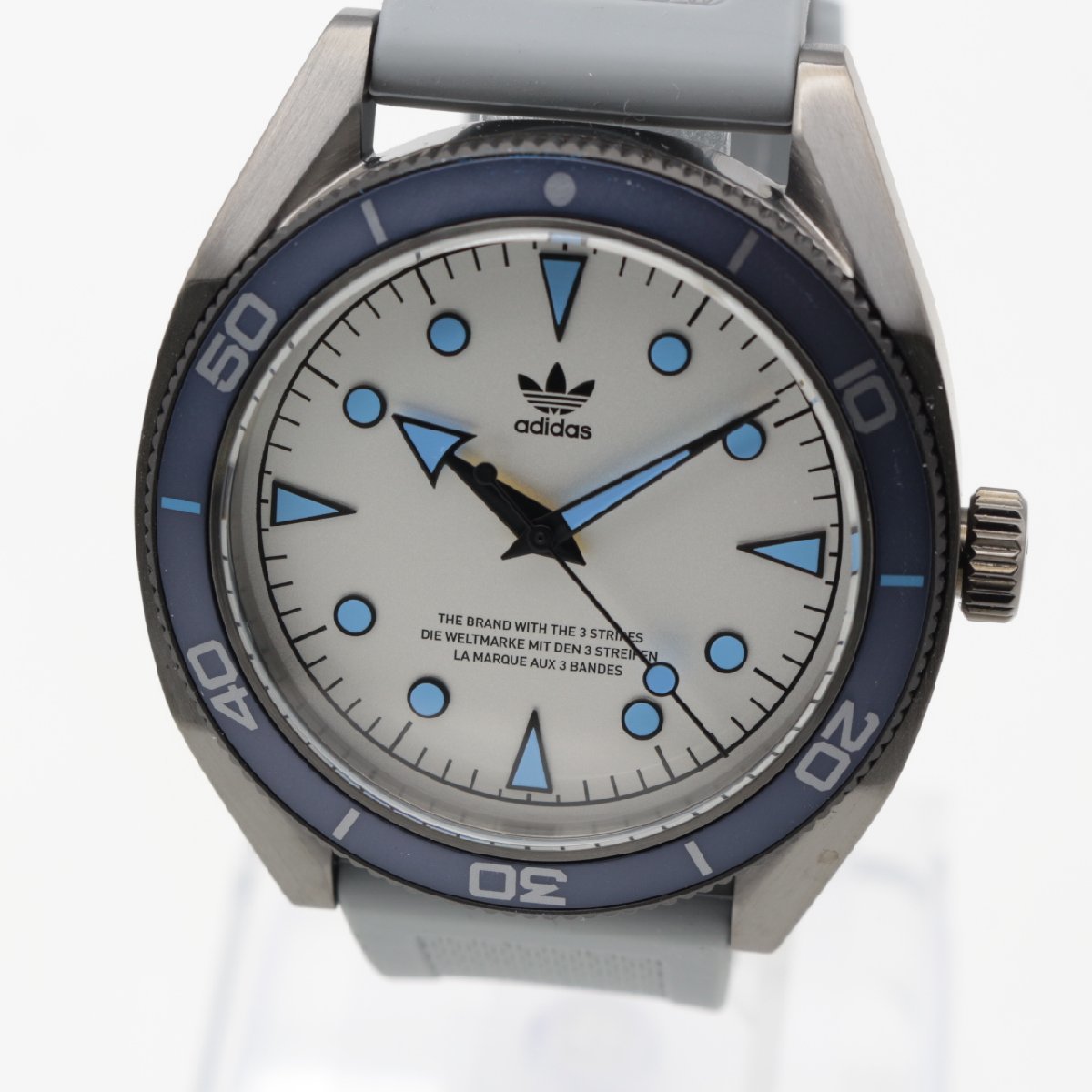 0929▲ adidas Originals watch 腕時計 EDITIONTWO AOFH22001 10気圧防水 スポーツ アウトドア カジュアル メンズ ブルー シルバー【1124】_参考価格：21,450円