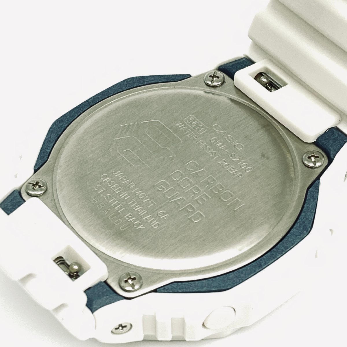 1005◎CASIO 腕時計 G-SHOCK GMA-S2100-7AJF 20気圧防水 耐衝撃性 カジュアル スポーティー デザイン メンズ ホワイト【1124】_画像5
