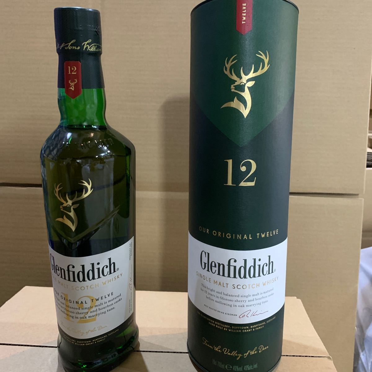 Glenfiddich グレンフィディック 12年 40% 700ml シングルモルト スコッチ ウイスキー 9本セット　_画像1