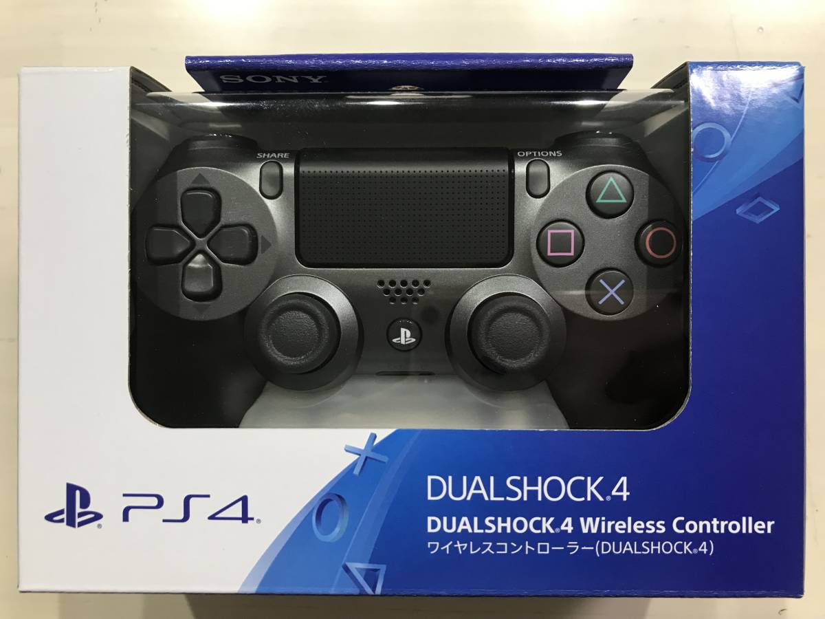 ソニー PS4 ワイヤレスコントローラー デュアルショック4 CUH-ZCT2J21 スチール・ブラック SONY 純正コントローラー プレステ4 新品 未開封