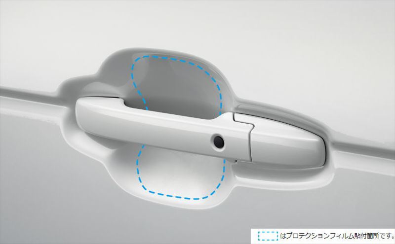 N-BOX ドアハンドルプロテクションフィルム ※フロント・リア左右4枚セット ホンダ純正部品 JF5 JF6 パーツ オプション_画像1