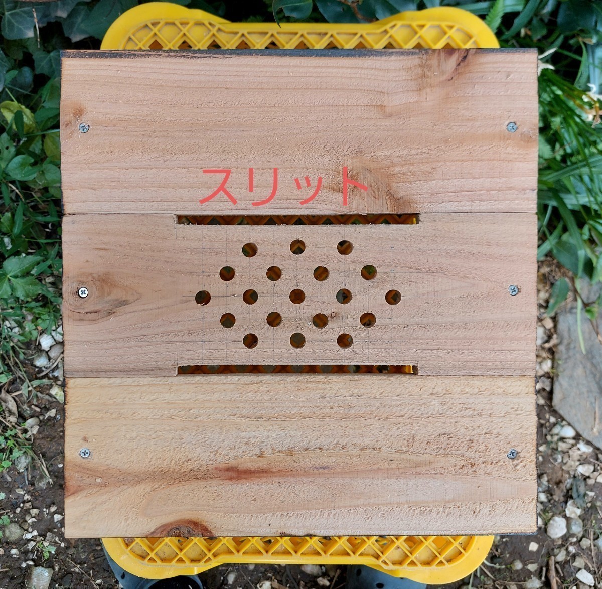 【花紋養蜂場】日本蜜蜂巣箱(重箱式)　基台+継箱4段_画像6