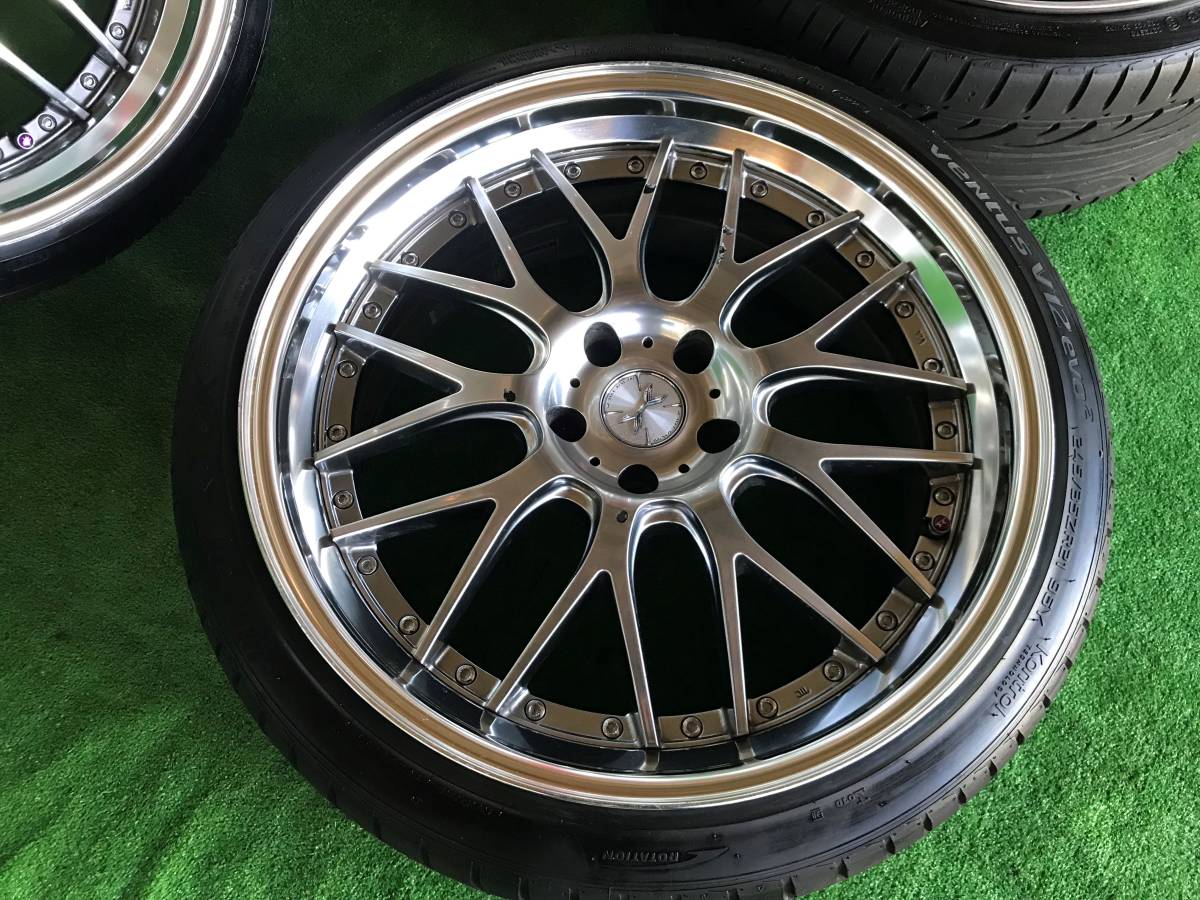 美品☆WEDS MAVERICK マーベリック 709M 21インチ 245/35ZR21 21X10.0+20 21X9.0+26 5H PCD120 4本 セット。。_画像6