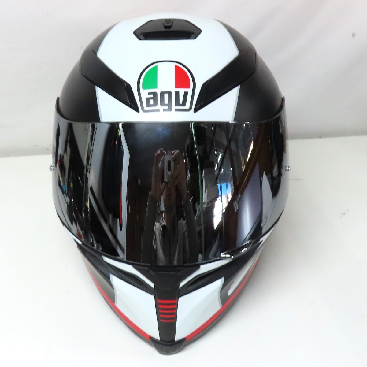 【中古美品】【アジアンフィット】AGV K-5S DARKSTORM フルフェイスヘルメット Mサイズ バイク 二輪 オートバイ ツーリング 人気_画像6