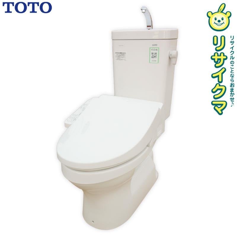【中古】D▼TOTO トイレ シャワートイレ ウォシュレット 便器 便座 タンク 便所 洋式 床排水 電気便座 手洗いあり 2022年 (37256)