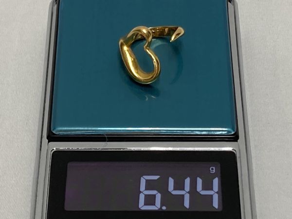 12f01◆TIFFANY＆Co ティファニー オープンハート リング 指輪 750? アクセサリー 総重量:約6.44g 約9.5号 レディース ゴールド系◆_画像9