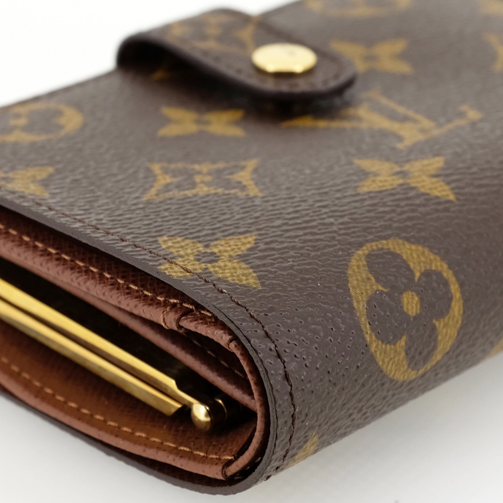 LOUIS VUITTON ルイヴィトン ポルトフォイユ・ヴィエノワ がま口財布 モノグラム M61674_画像9