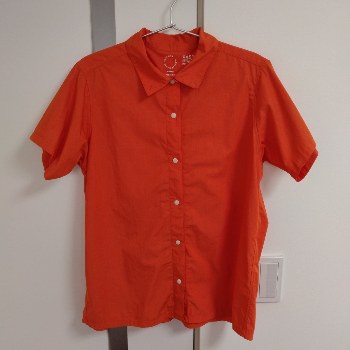 山と道　バンブーシャツ　ショートスリーブ　Woman　Ｌサイズ　Tangerine（タンジェリン）