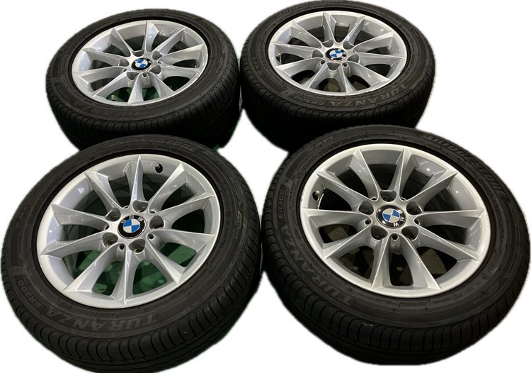 ★BS 夏 22年製!! DBA-1A16 BMW 116i スタイル F20　純正 16インチ アルミ ホイール　4本　16×7J ＋40 PCD120 5穴 ハブ径72.5　205/55R16_画像1