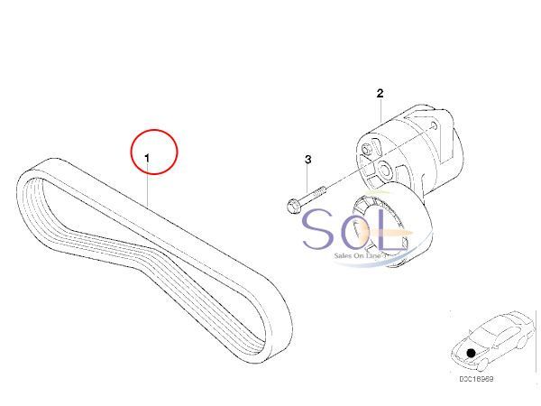 パワステベルト ホンダ インテグラSJ EK3 シビック EK2 EK3 EN1 EJ7 パートナー EY6 EY7 EY8 EY9 等 38920-P3F-507 出荷締切18時_画像2