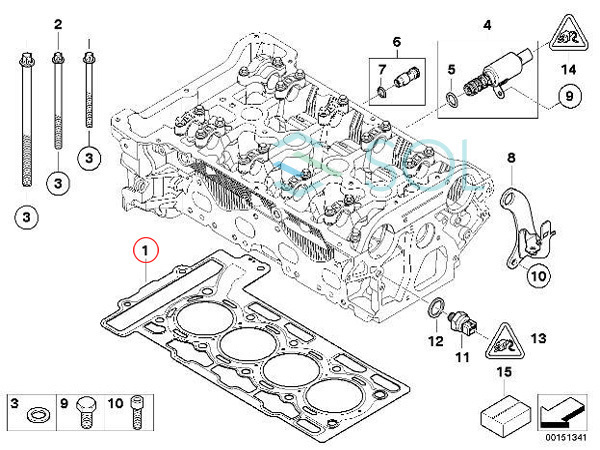 シリンダーヘッドガスケット シリンダーヘッドパッキン BMW MINI R55 R56 R57 R58 R59 R60 R61 11127560276 11127586907 11127595138_画像4