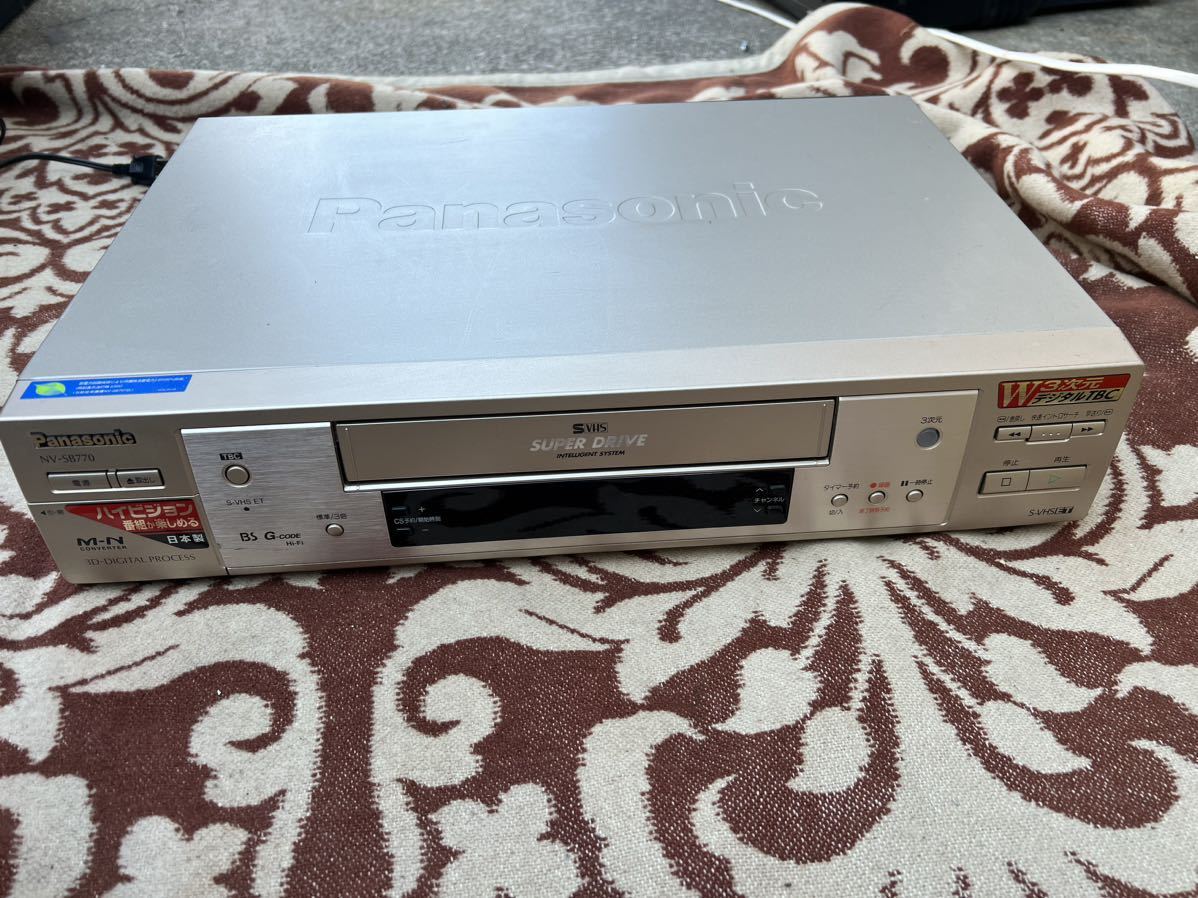 Panasonic パナソニック NV-SB770 ビデオデッキ S-VHS 映像機器 現状売り切り_画像1