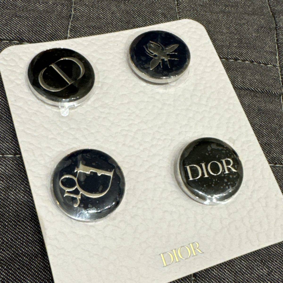 未使用品 Christian Dior クリスチャンディオール ピンバッジ 4個セット_画像2