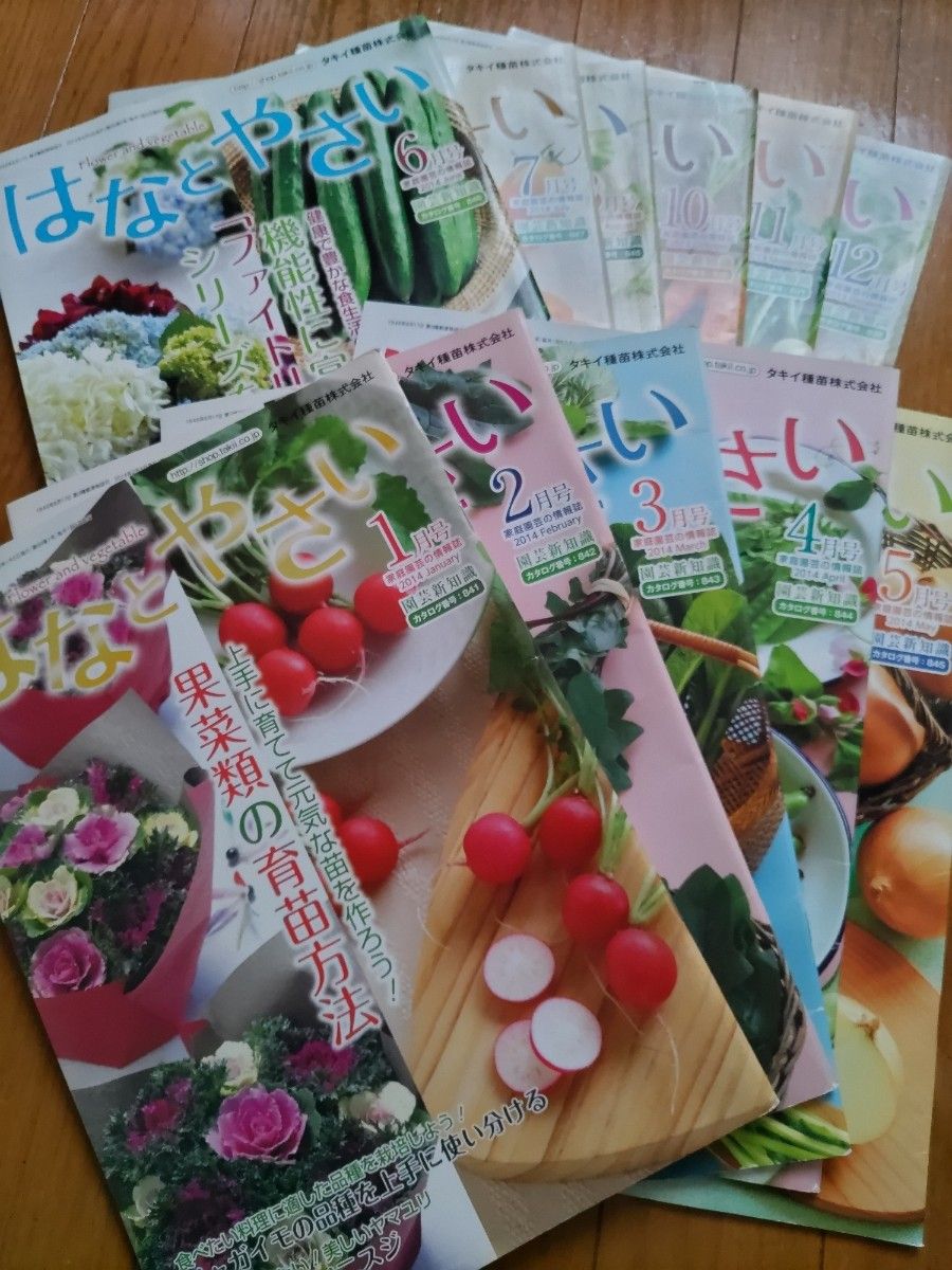 タキイ 花と野菜雑誌 2013年10月号～2014年8月号