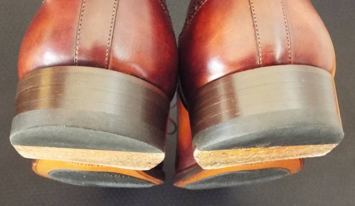 美品 MAGNANNI [20575] 40 ドレスシューズ ビジネスシューズ BR コニャック 茶 マグナーニ クォーターブローグ WIND CONAC 7.0ブラウン_画像6