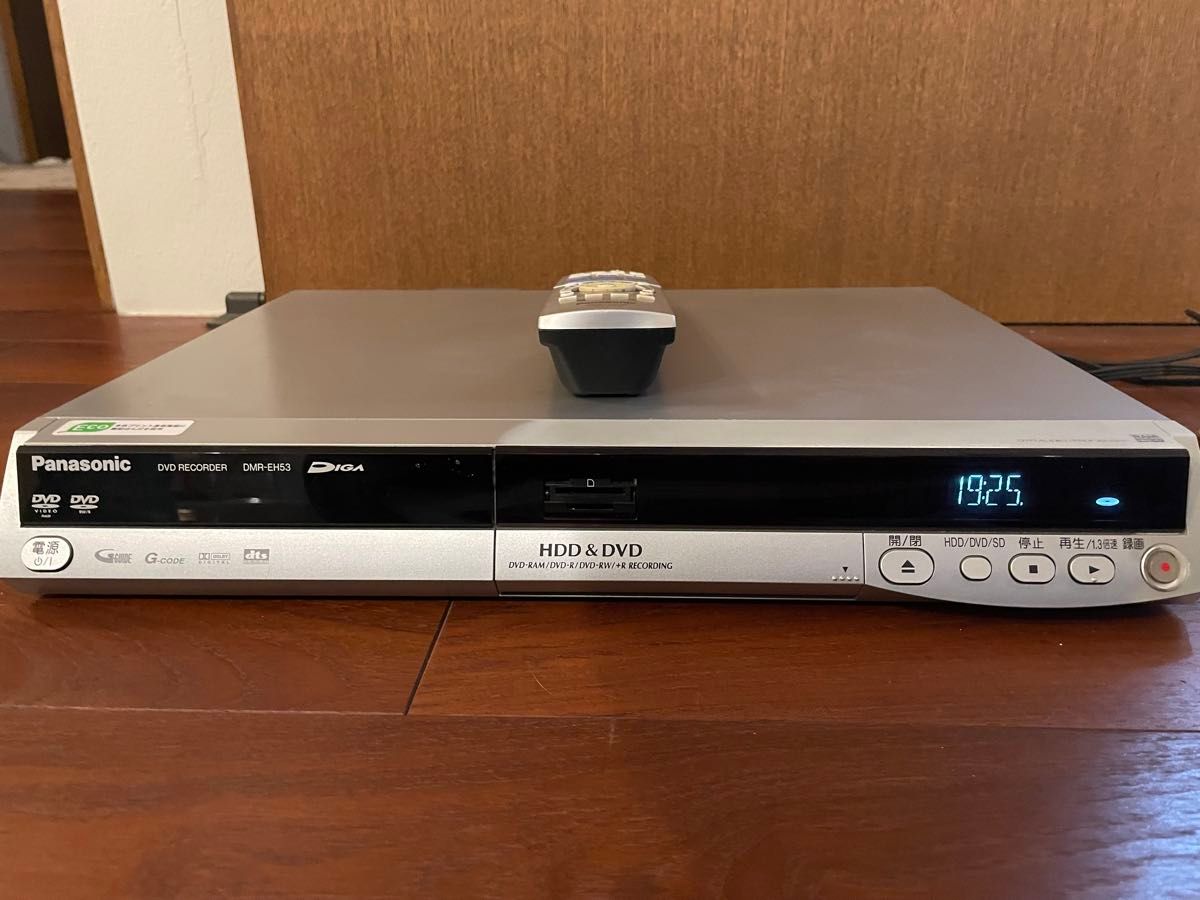 Panasonic DIGA DMR-EH53-S HDD/DVDレコーダー リモコン付き Panasonic DIGA DMR-EH53-S HDD/DVDレコーダー リモコン付き
