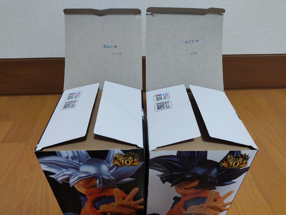 ドラゴンボールヒーローズ  フィギュア10th ANNIVERSARY FIGURE‐孫悟空（身勝手の極意、兆）2体セット