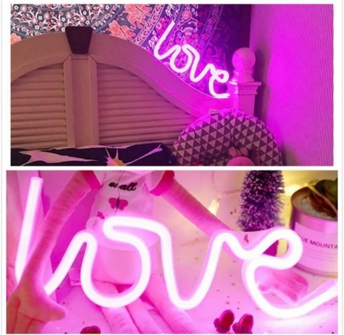 LED Modeling Lamp モデリングランプ Love ネオンライト