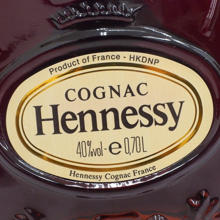 A23-2617【中古品】Hennessy ヘネシーXO COGNAC コニャック 金キャップ クリアボトル 700ml 40％ ブランデー 古酒 箱つきの画像2