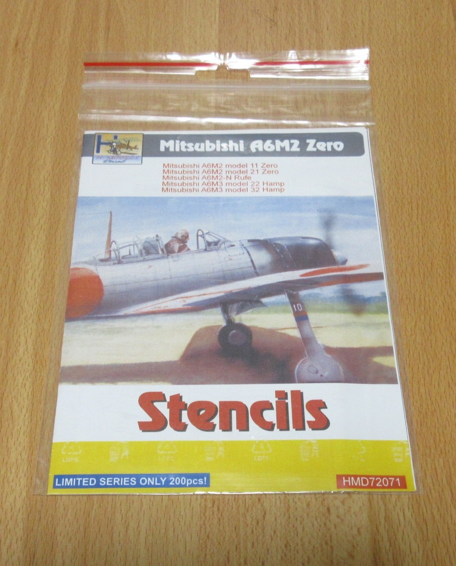 H-Model Decals 1/72 HMD72701 三菱 零式艦上戦闘機二一型用ステンシル_画像1