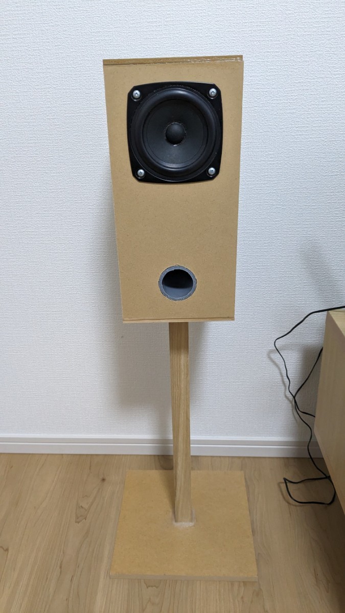 FOSTEX P-1000K 自作スピーカー　トールボーイ？　スピーカースタンド　バスレフ_画像4