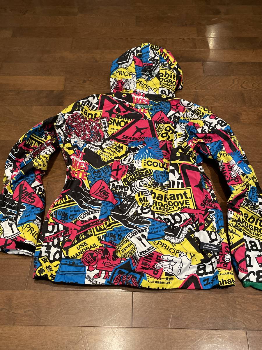 【inhabitant】インハビタント　スノーボードウェア 上下セット 未使用　Size:L
