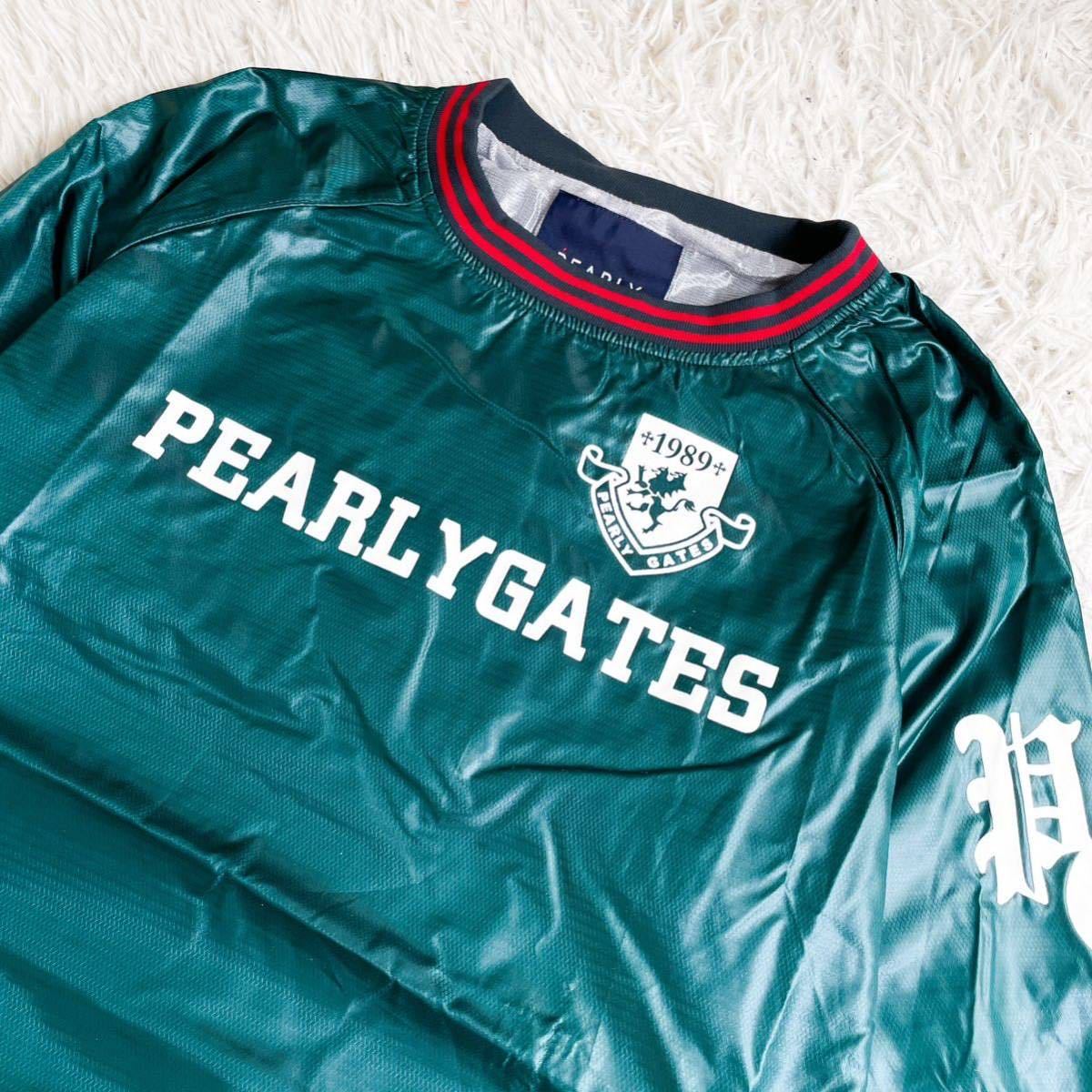 未使用保管品 パーリーゲイツ【スニード 超希少サイズ5 XL】PEARLY GATES ゴルフウェア アウター ジャケット 防風 防寒 緑 グリーン_画像3