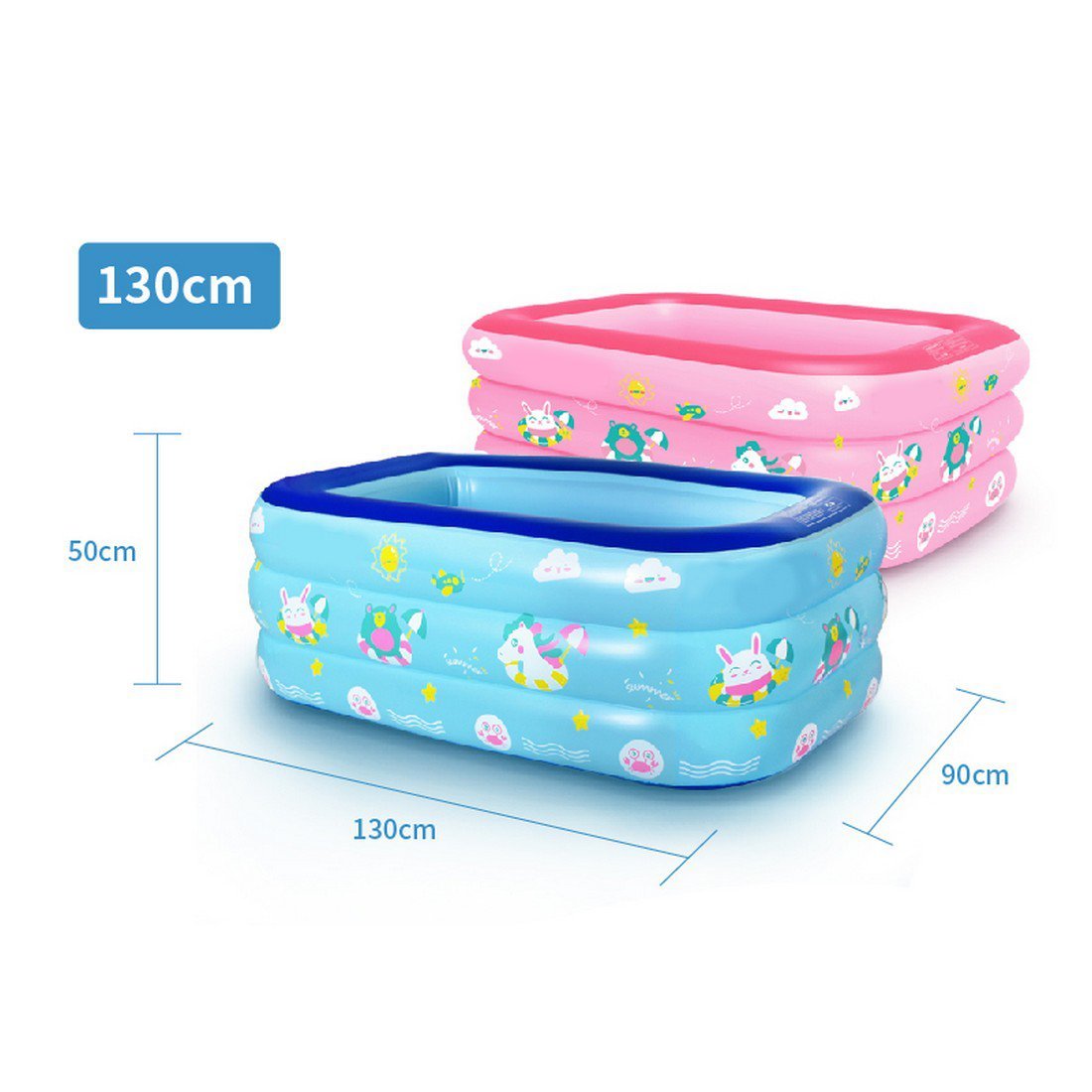  for children pool approximately 130*90*50cm home use vinyl pool heat countermeasure thickness . interior outdoors thickness . leak prevention playing in water . large activity parent . pink 