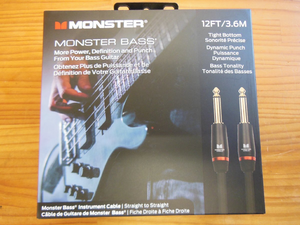 ☆正規輸入品 MONSTER CABLE MONSTER BASS 12FT/3.6M S-S☆