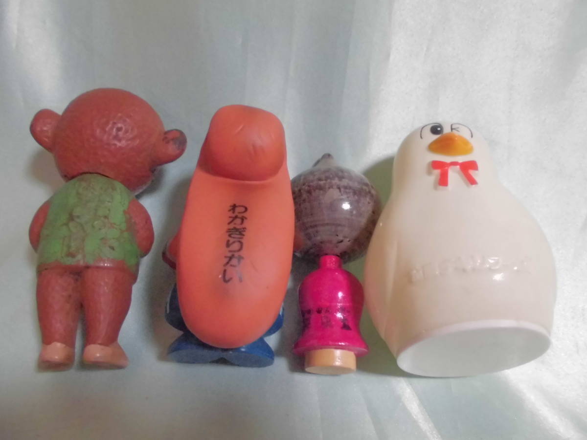 ♪ 昭和 レトロ 企業物 サトちゃん のらくろ まとめて ソフビ 人形 貯金箱　B_画像7