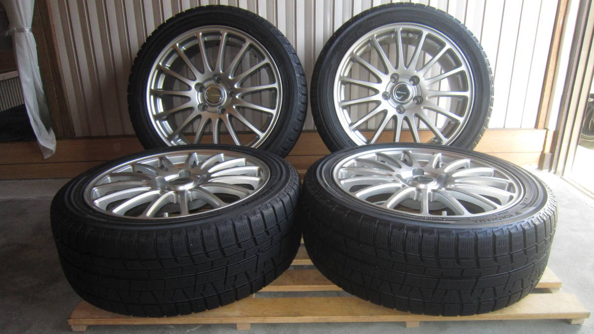 ★YOKOHAMAヨコハマ　アイスガード IG50プラス　225/45R17 7J 5穴 PCD114.3中古品4本セット！２０１５年_画像1