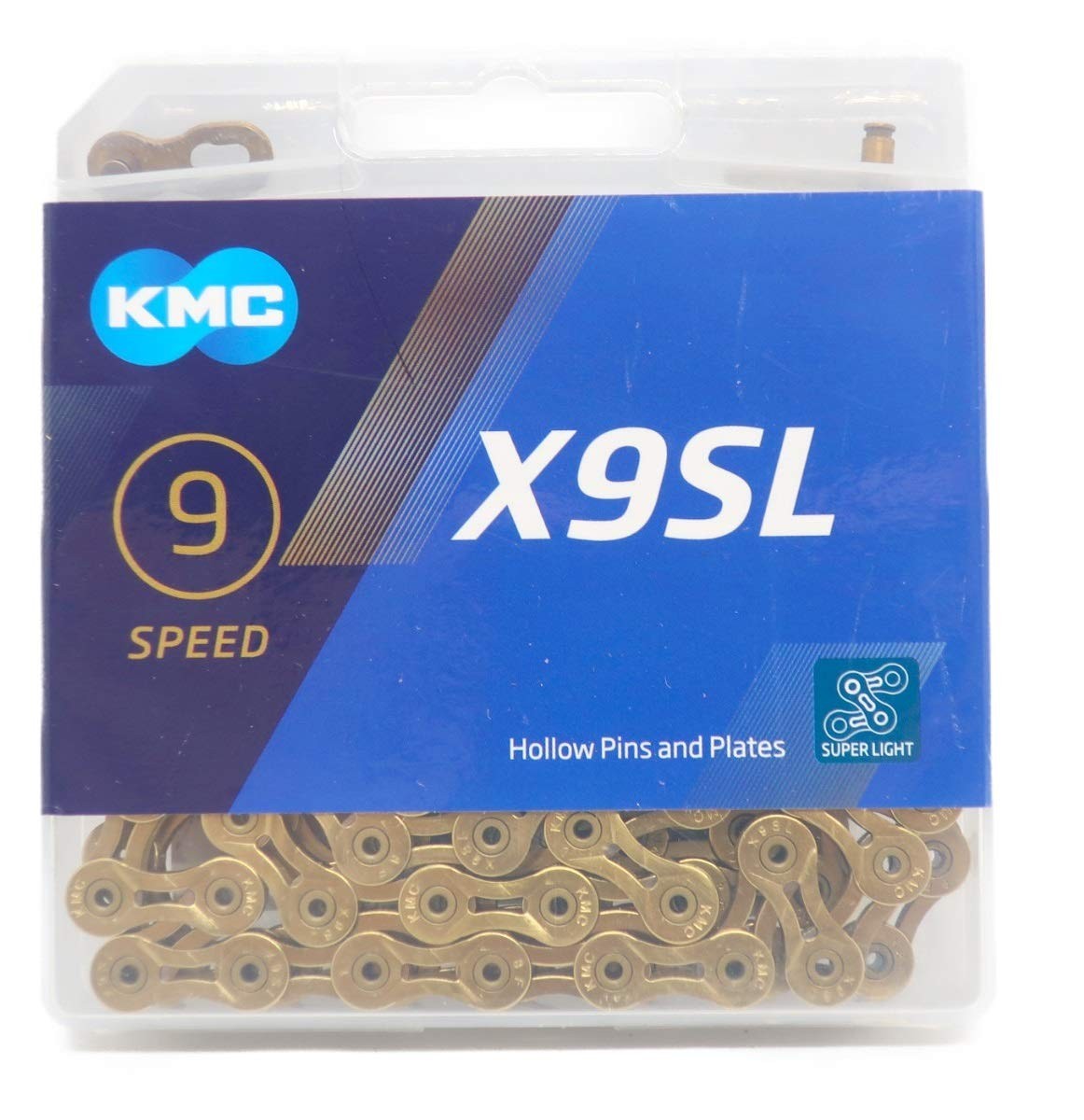 ケイエムシー KMC X9SL チェーン 9スピード 9s 9速 114Links ゴールド gold 自転車