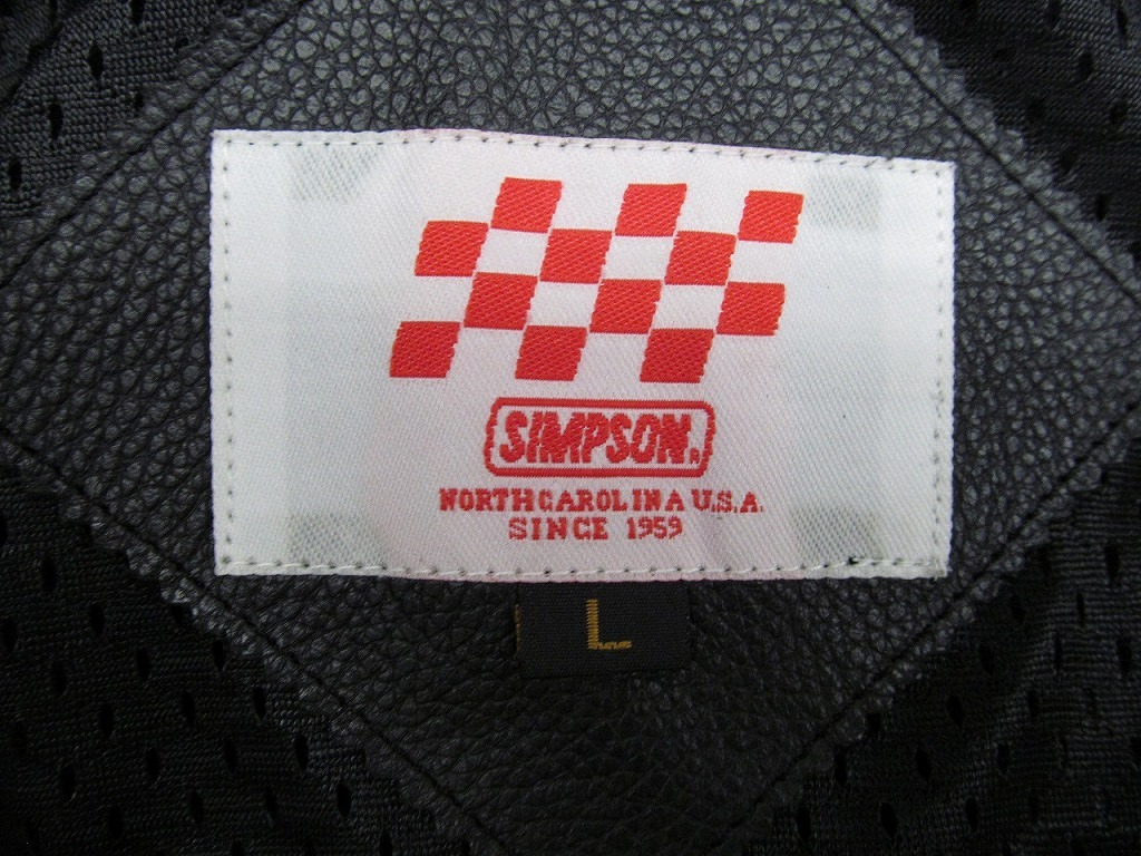 期間限定セール シンプソン SIMPSON ライダースジャケット 型番不明 サイズ：L_画像7