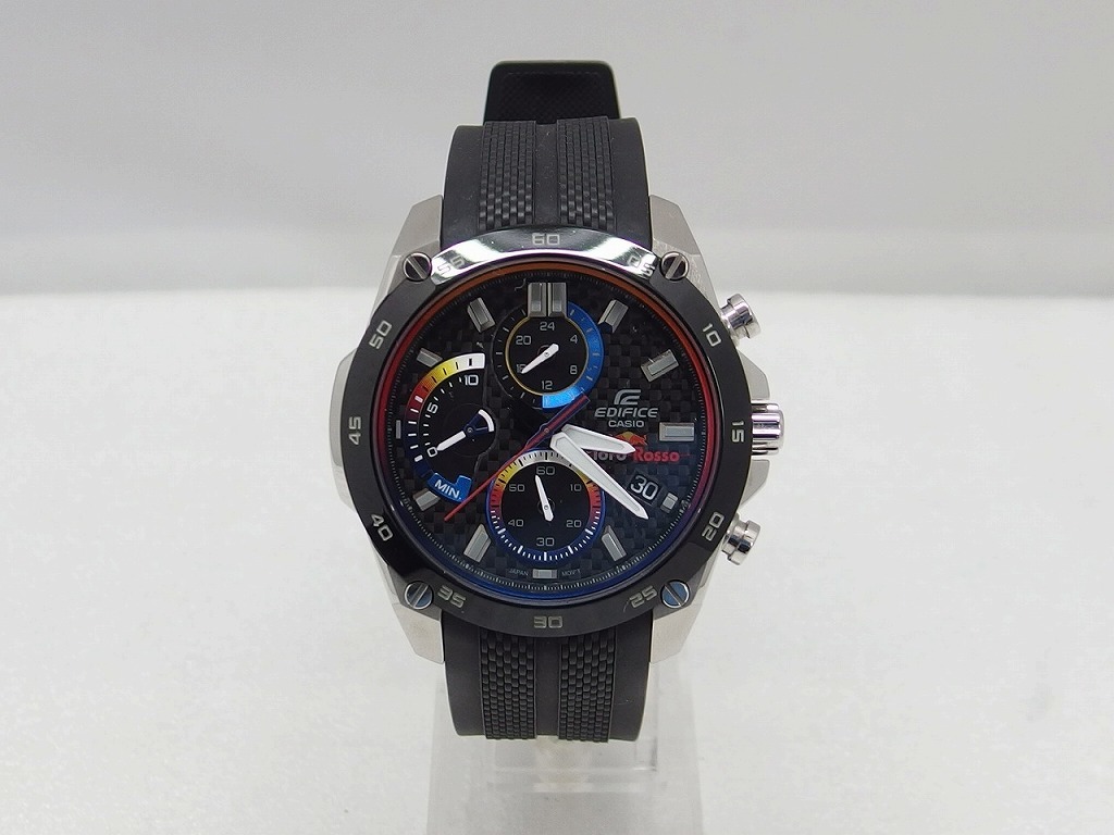 カシオ CASIO メンズ 腕時計 EDIFICE エディフィス Ｔoro Ｒosso 限定モデル ブラック EＦＲ-557ＴＲ_画像1