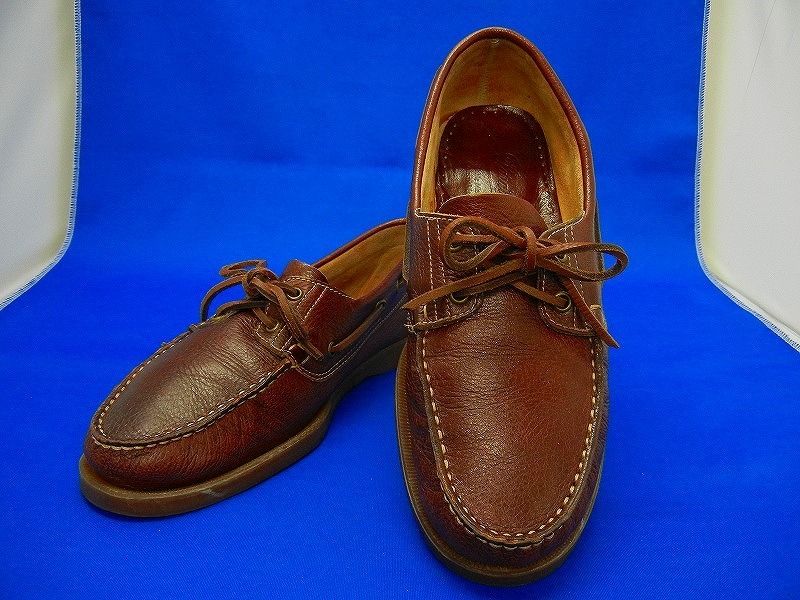 定番 Paraboot パラブーツ 名作デッキシューズBARTH 茶 SOLE お洒落な