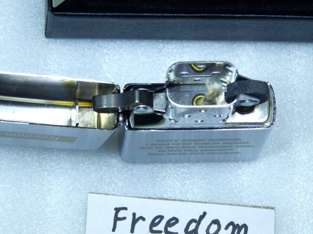 Zippo　ジッポー　非売品　フリーダム　Freedom　ウィンストン　Winston　2016年5月生　未使用新品保管品　_画像3