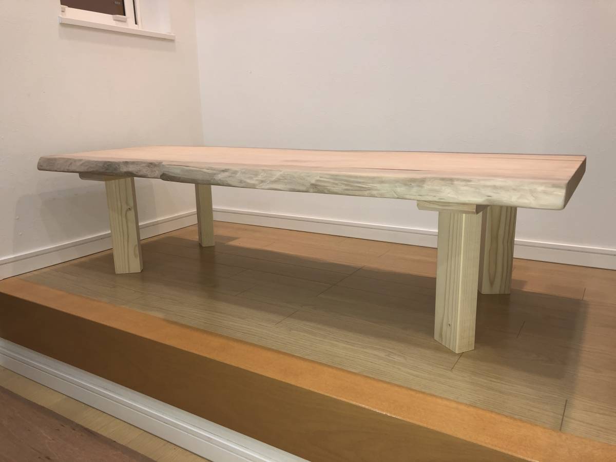 テーブル脚 無垢 無塗装 ちゃぶ台 サイドテーブル アンティーク 受注生産 お好みサイズ施工_イメージです。天板は含まれません。