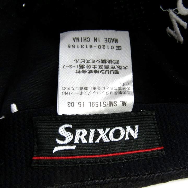 スリクソン キャップ 未使用 メッシュ ゴルフウエア ブランド 帽子 メンズ フリーサイズ ホワイト SRIXON_画像4