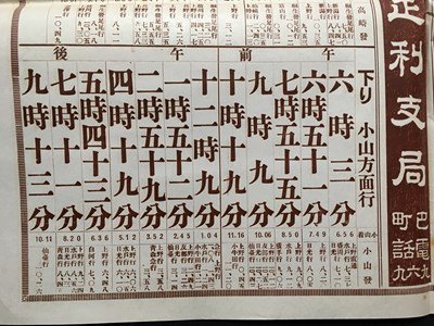 ｍ◆　戦前印刷物　汽車電車時刻表　昭和6年改正　東武線 足利市駅発　両毛線 足利駅発　報知新聞足利支局　雷門 伊勢崎 高崎 小山　/I28_画像4