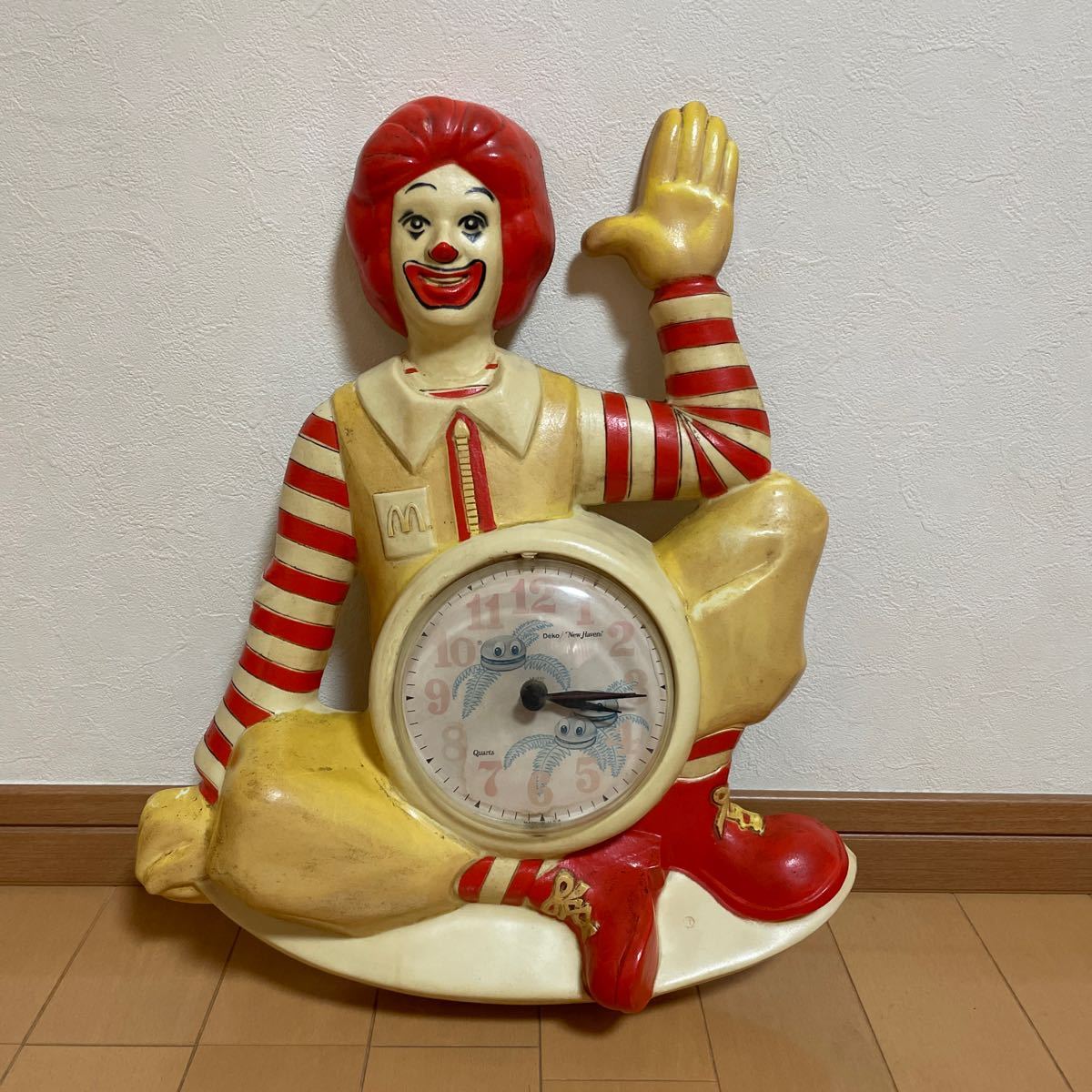マクドナルド ドナルド 壁掛時計 1981年製 アメリカ製 企業 マクドナルド ドナルド 壁掛時計 1981年製 アメリカ製 企業