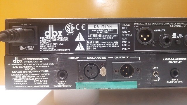 dbx 2ch コンプレッサー リミッター ゲート Compressor Limitter Gate 166XL ＆ 160XT 音響機器 動作良好 A9625_画像6