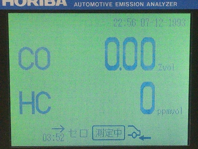 (１円スタート！) ホリバ 排気ガステスター MX-002 (MEXA-324M) 排ガス測定器 自動車整備 動作良好 A9102_画像3