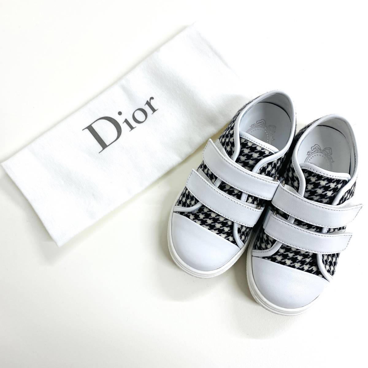Dior ディオール キッズ スニーカー 子供靴 千鳥格子柄 SIZE 15.5cm F1133