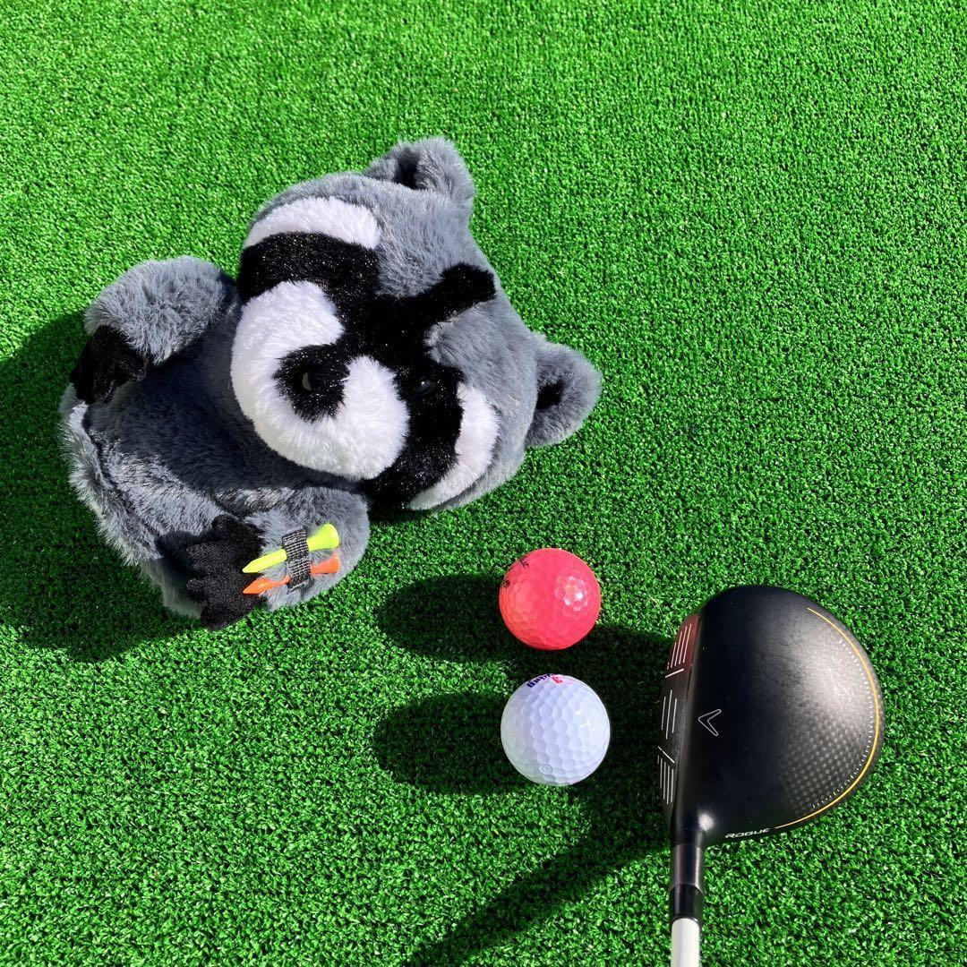アライグマモデルのゴルフヘッドカバー（FW用）ver.2 改良版_画像4