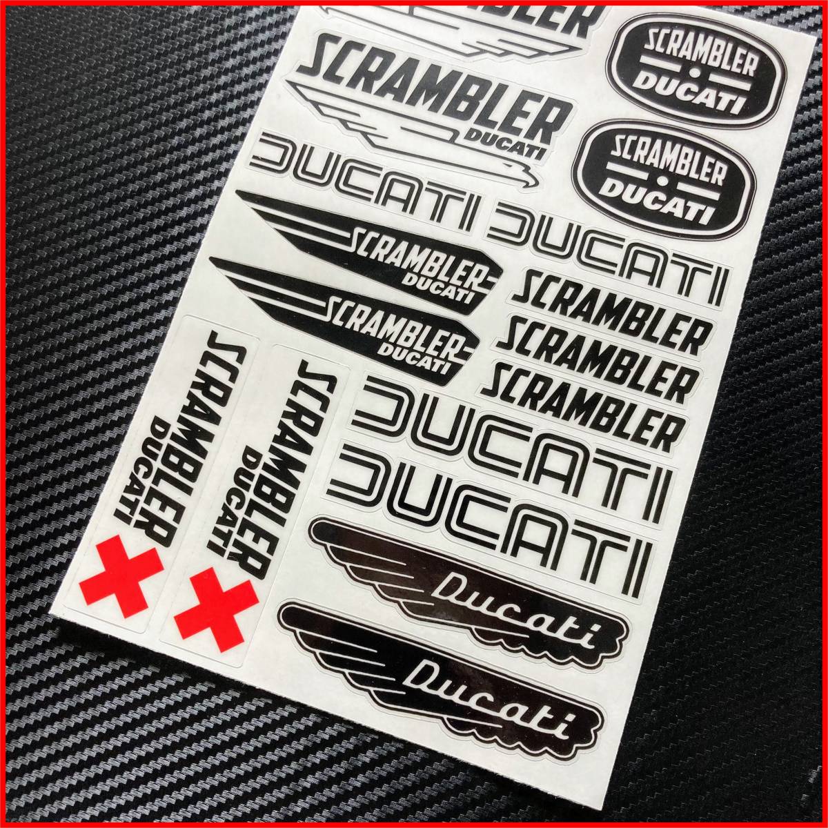 DUCATI スクランブラー ドカティ ステッカー S304_画像4