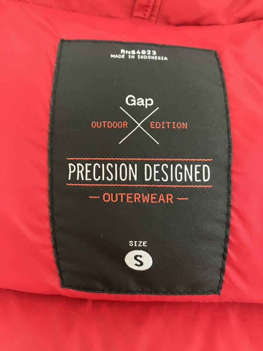 最終出品　最終値下げ　GAP ダウンベスト　GAP OUTDOOR EDITION メンズ ダウン80 %フェザー20% 赤_画像3